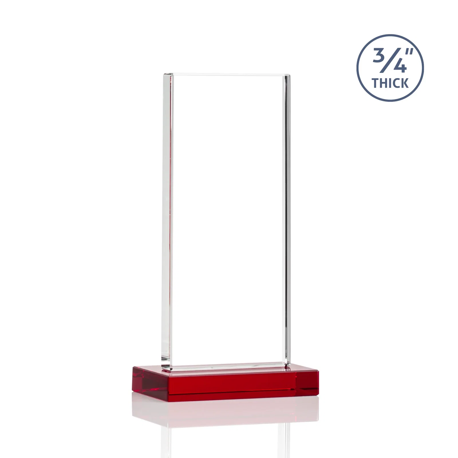 Custom engraved Starfire Crystal Upright Award, Ready to Display Out of the Box, awards for graduation ceremonies