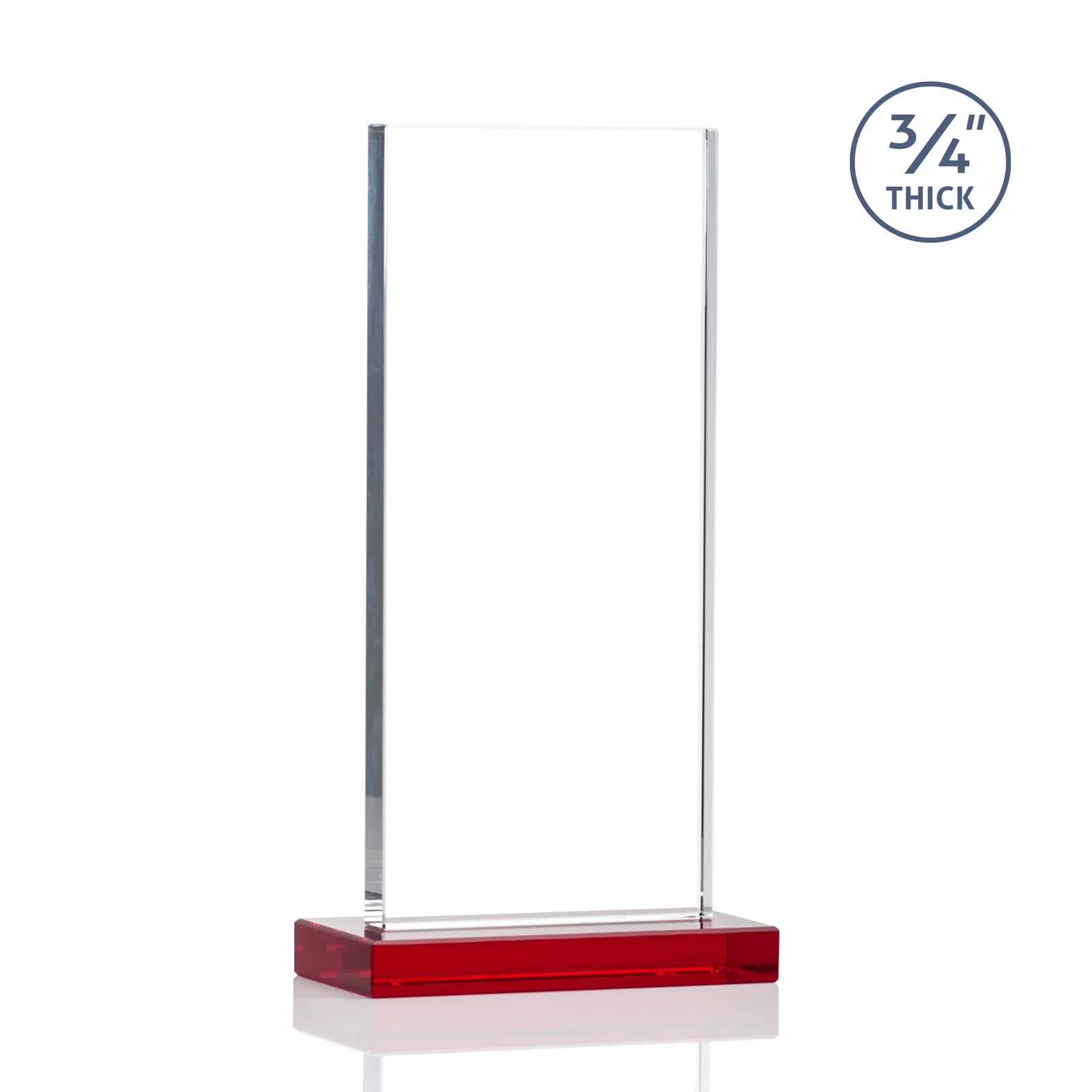Custom engraved Starfire Crystal Upright Award, Ready to Display Out of the Box, awards for safety achievement programs