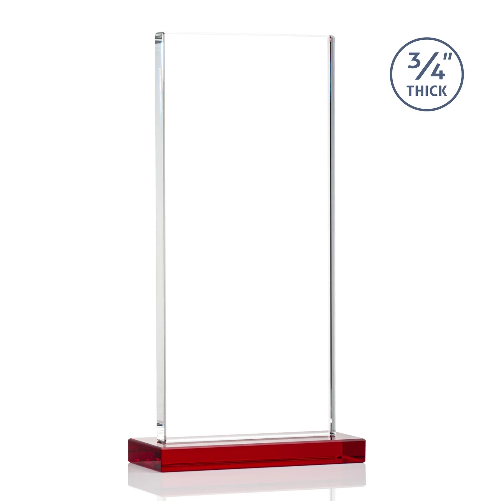 Custom engraved Starfire Crystal Upright Award, Ready to Display Out of the Box, awards for volunteer appreciation