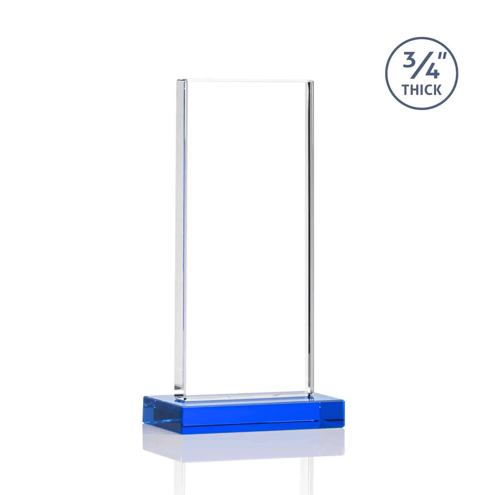 Custom engraved Starfire Crystal Upright Award, Ready to Display Out of the Box, awards for dealer and partner awards