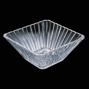 Hand-Cut Lead Free Crystalline Rectangular Bowl