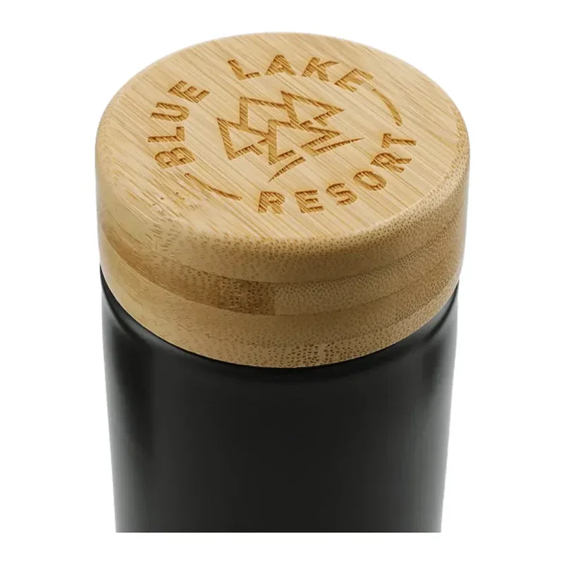 Custom Arlo Ceramic Tumbler with Bamboo Lid - 11oz — view 2