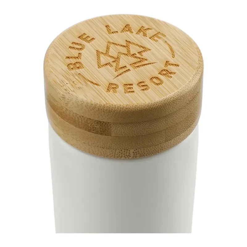 Custom Arlo Ceramic Tumbler with Bamboo Lid - 11oz — view 10