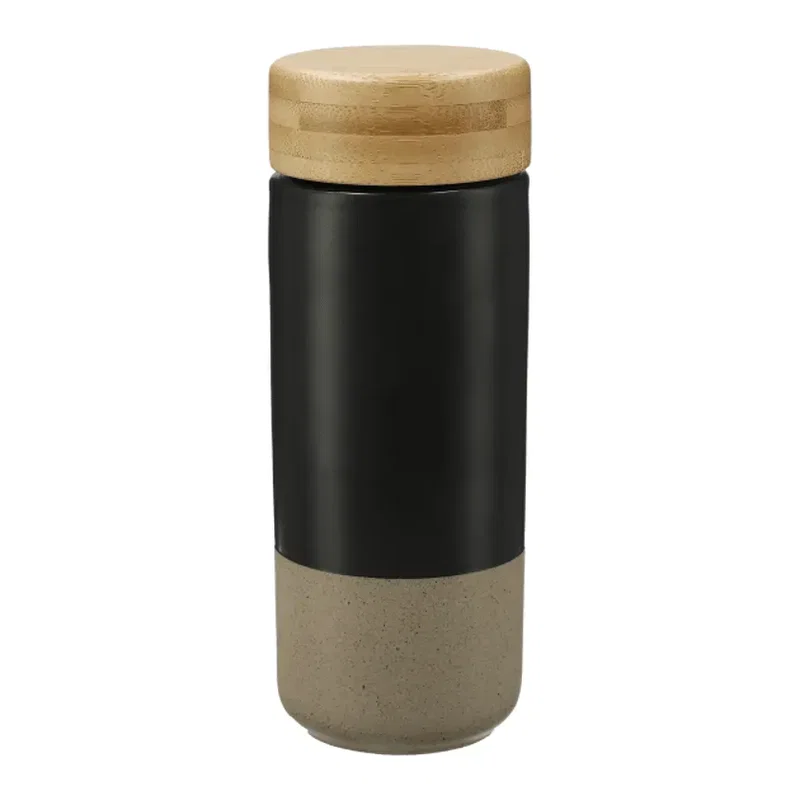 Custom Arlo Ceramic Tumbler with Bamboo Lid - 11oz — view 6