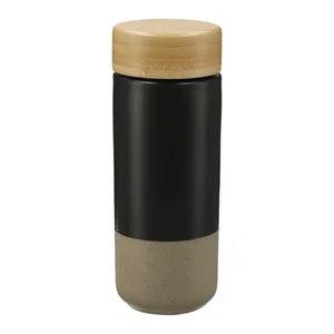 Custom Arlo Ceramic Tumbler with Bamboo Lid - 11oz