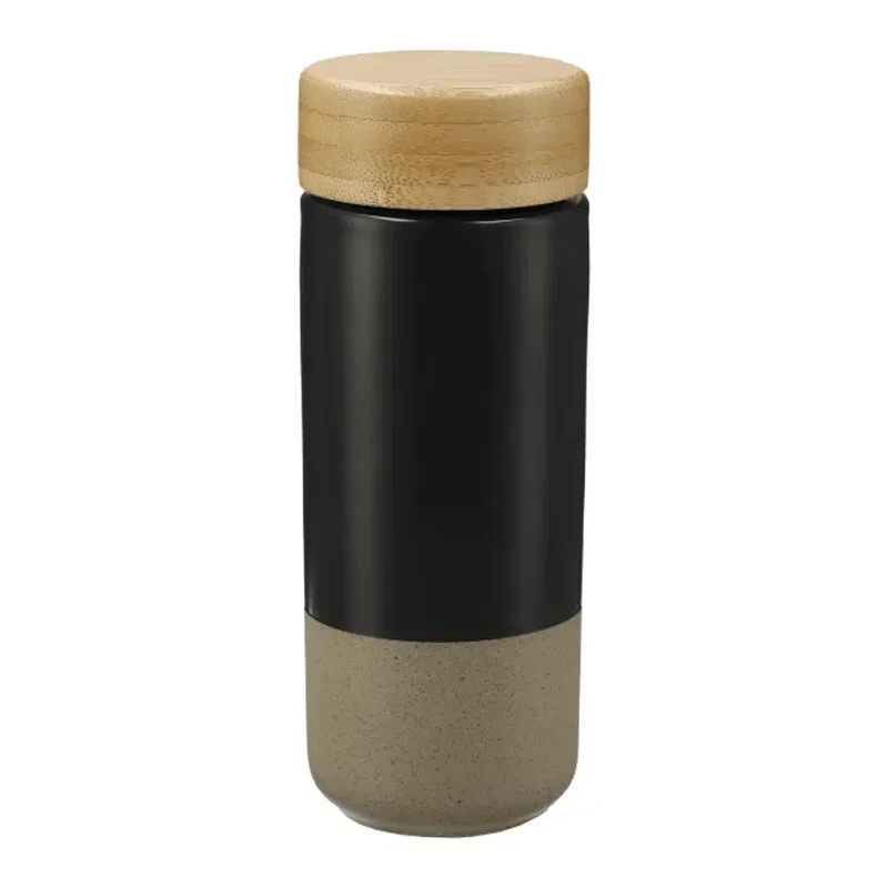 Custom Arlo Ceramic Tumbler with Bamboo Lid - 11oz