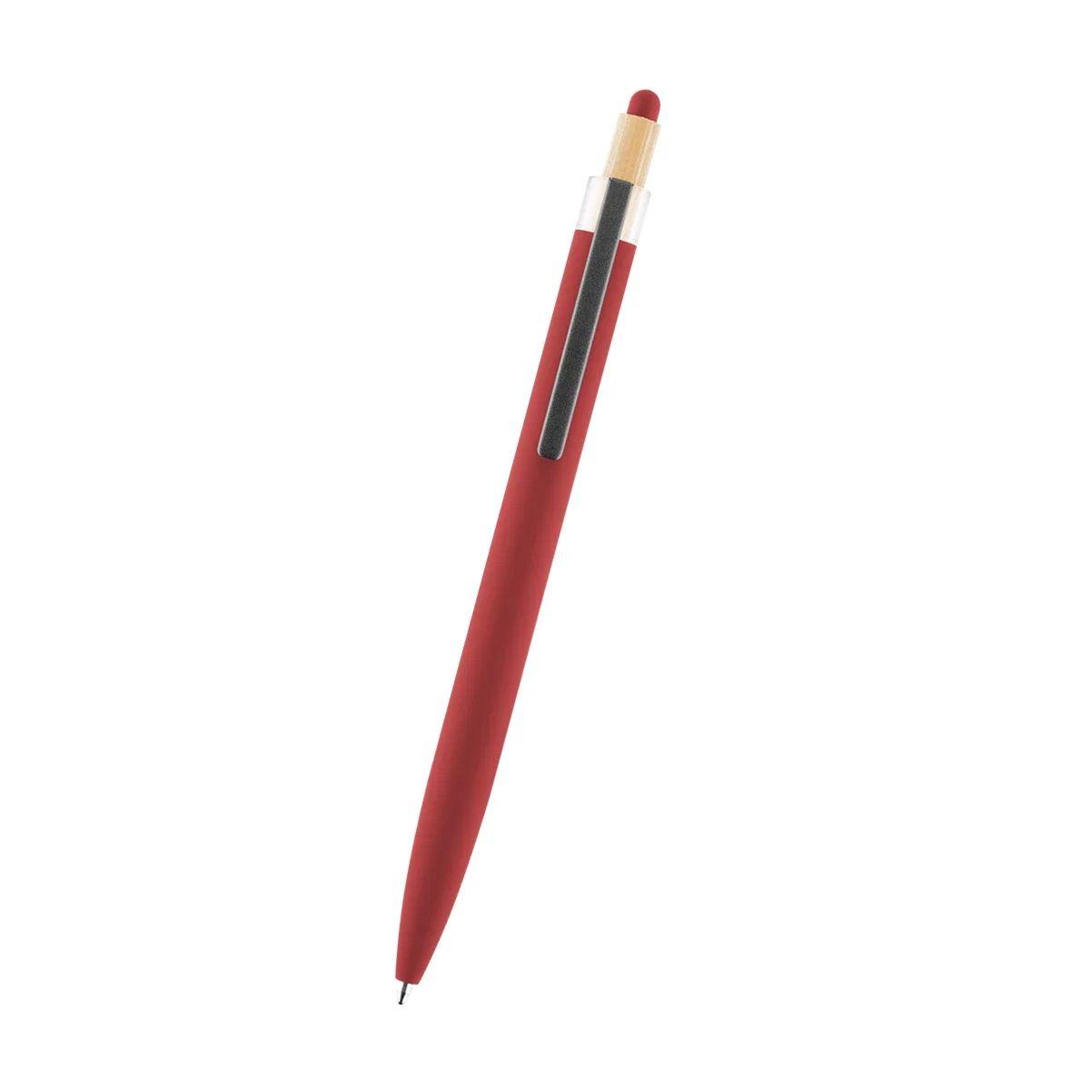 Writing point extending from the tapered nose