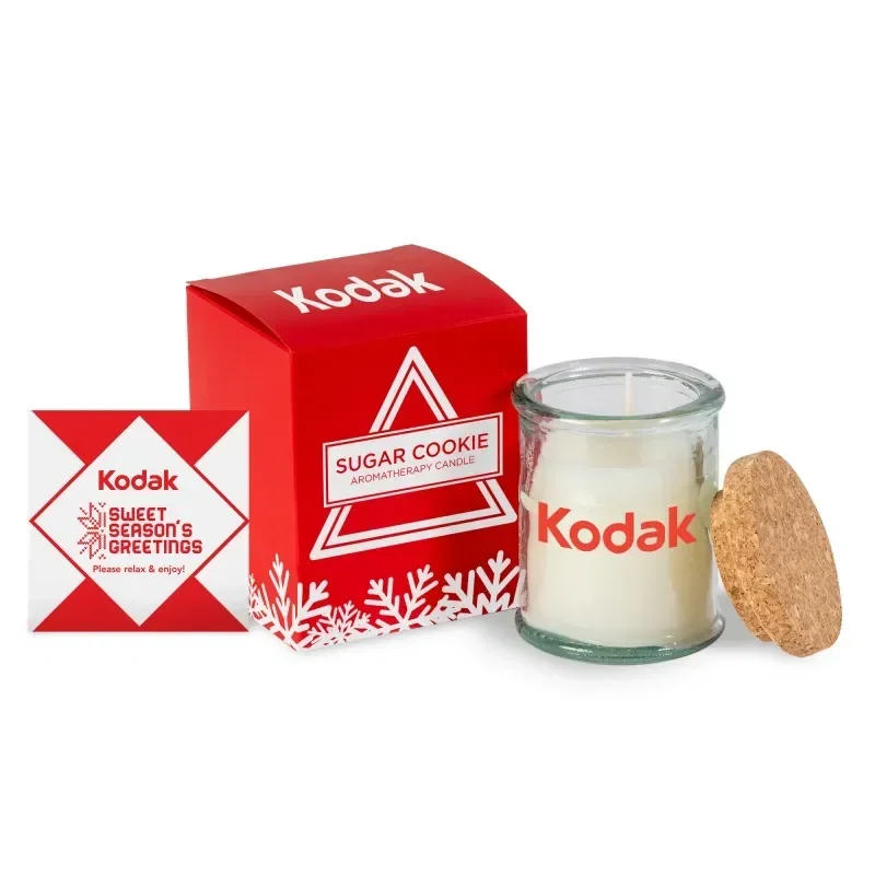 Aromatherapy Candle Jar with Cork Lid in Soft Touch Gift Box — view 2