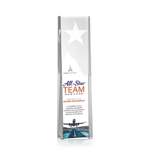 Surface-Etched Crystal Peak with Optical Star Top