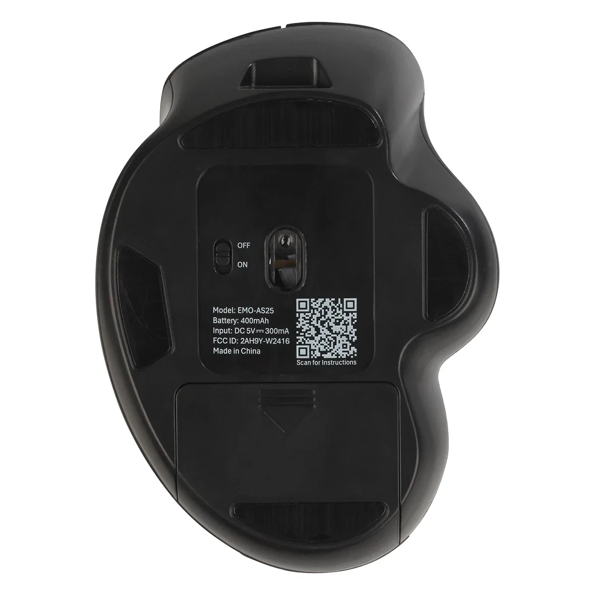 Ascent Rechargeable Wireless Mouse shown with its USB charging cable