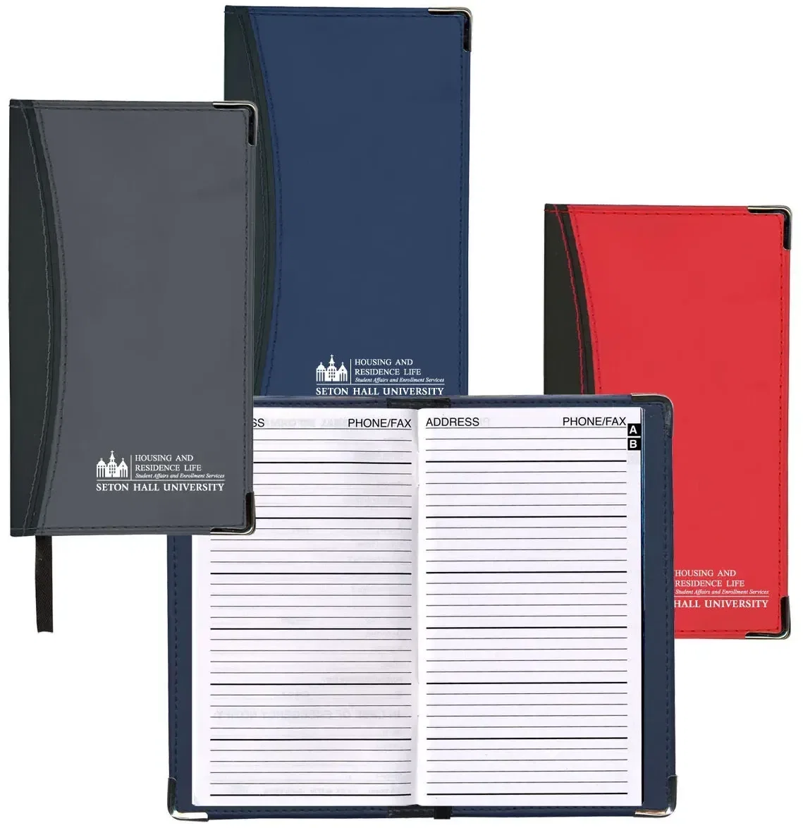 Personalized Ascot Address Book - Two-Tone Vinyl Soft Cover — view 2