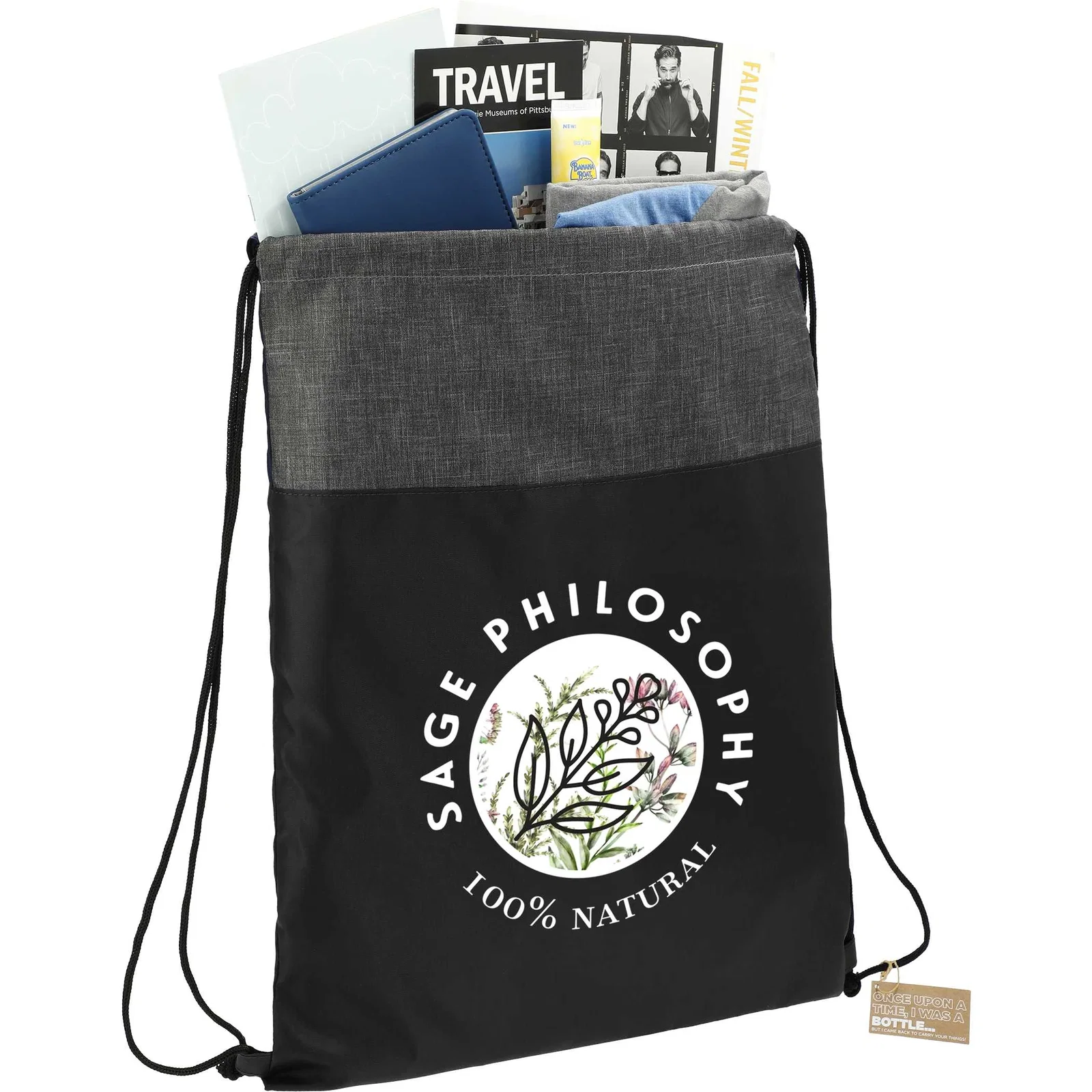 Ash Recycled Drawstring Bag — view 11
