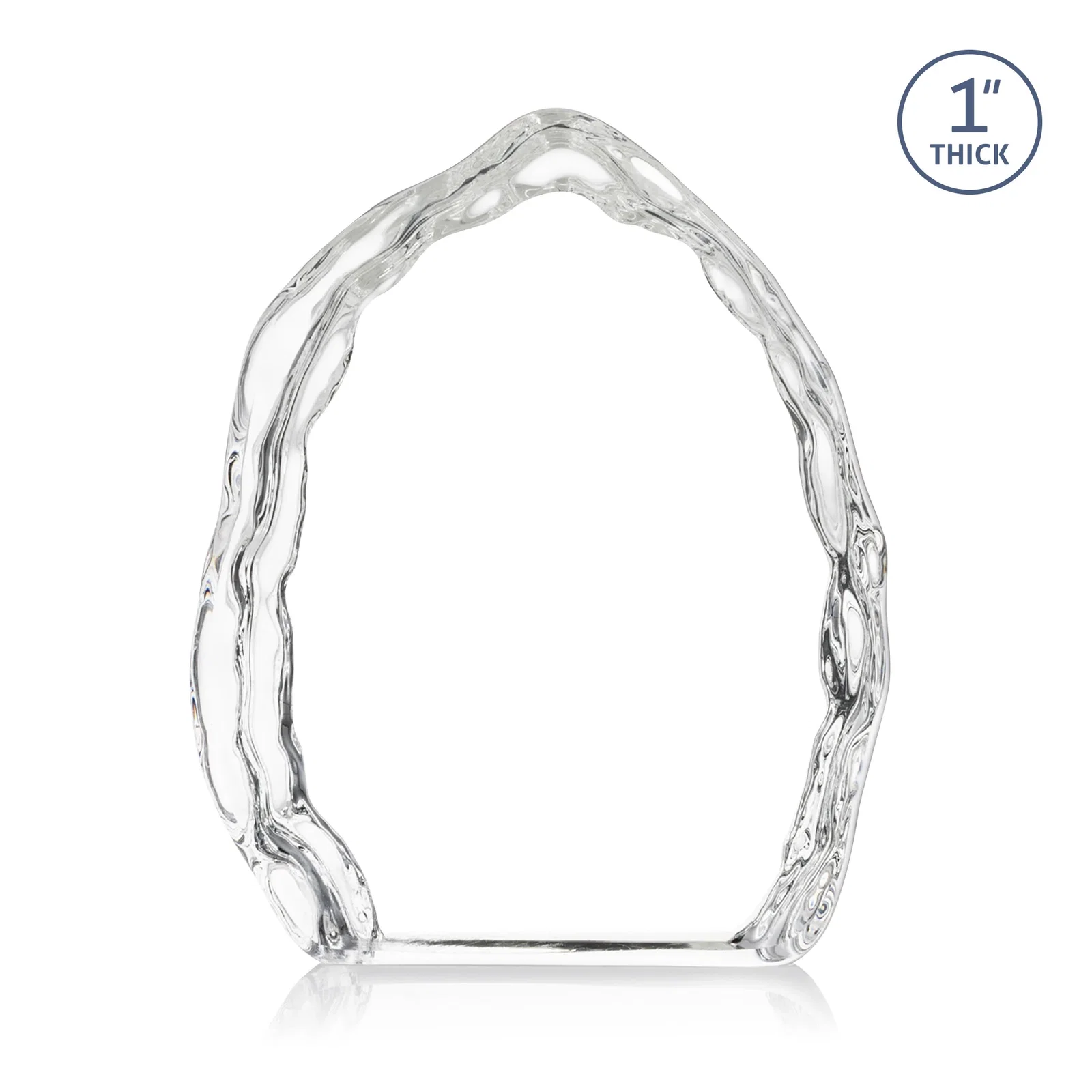 Custom Iceberg Recognition Award with Staggered Edges — view 8
