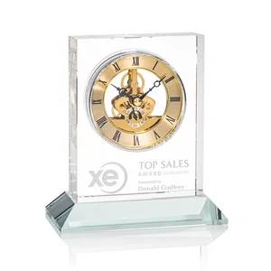 Optical Crystal Skeleton Clock With Eleven Base Color Options