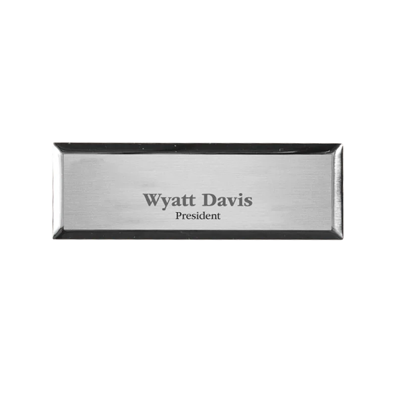 Aspen Executive Name Badge (Standard Size 1" x 3") — view 2