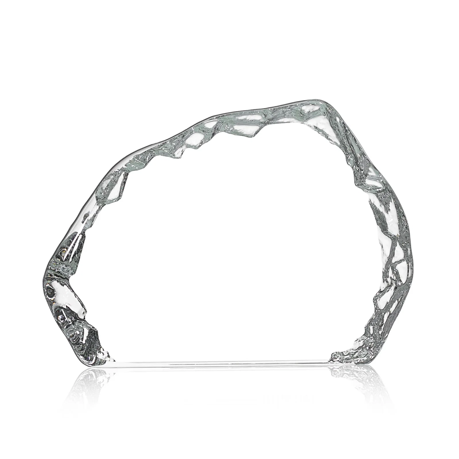 Custom Optical Crystal Iceberg Award with Staggered Edge - Aspen, awards for sales achievement awards
