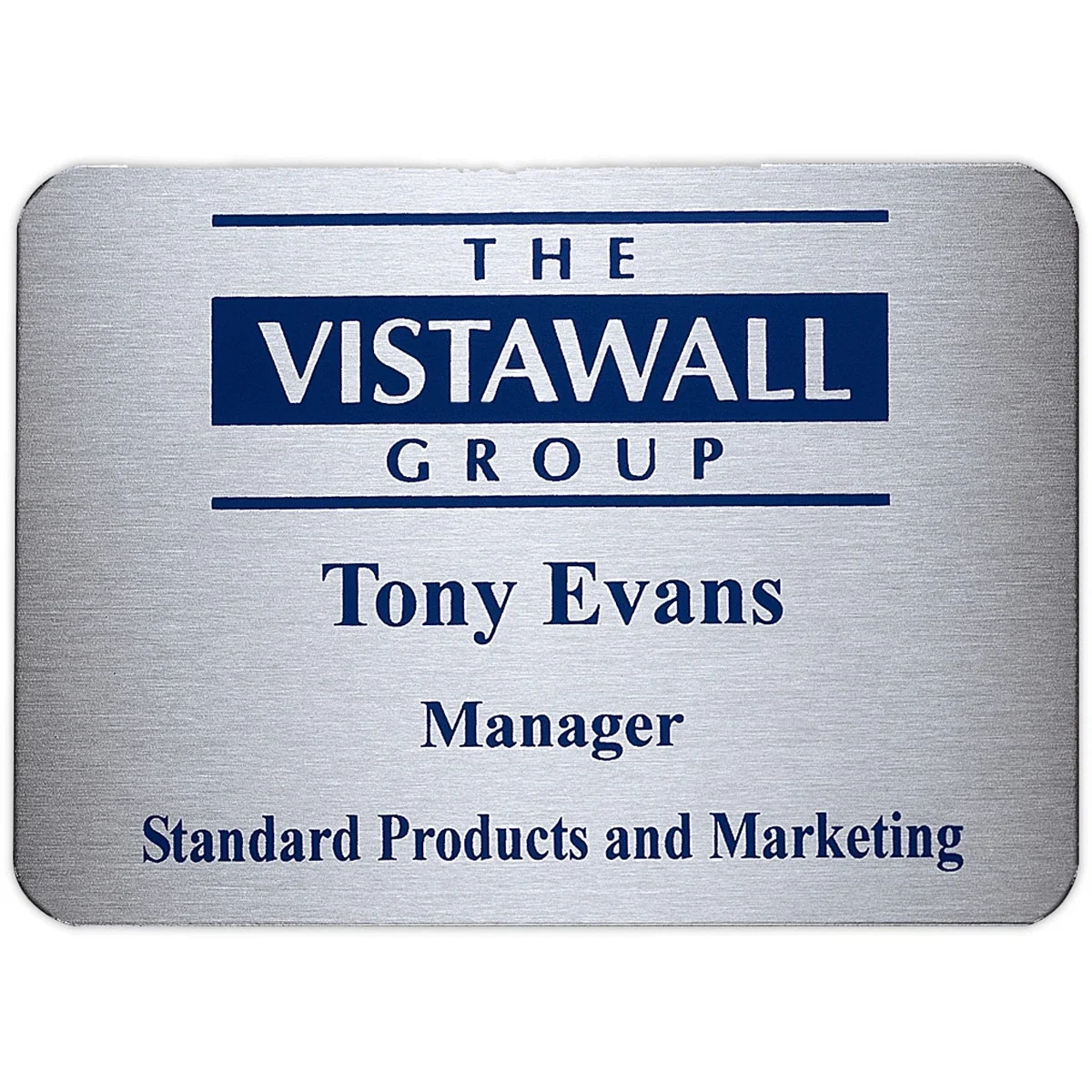Aspen Name Badge (Custom sized between 6 and 9 sq. in.)