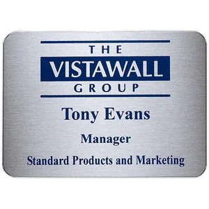 Aspen Name Badge (Custom sized between 6 and 9 sq. in.)