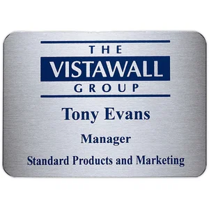 Aspen Name Badge (Custom sized between 6 and 9 sq. in.)