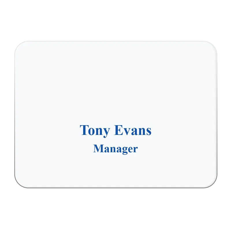 Aspen Name Badge (Custom sized between 6 and 9 sq. in.) — view 2