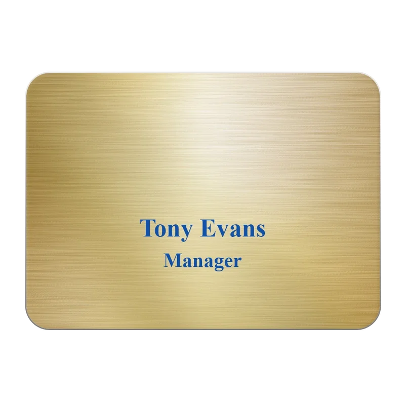 Aspen Name Badge (Custom sized between 6 and 9 sq. in.) — view 3