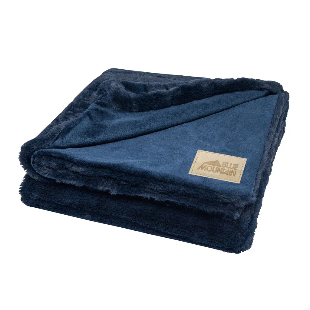 Logo Aspen Throw — Navy — view 3