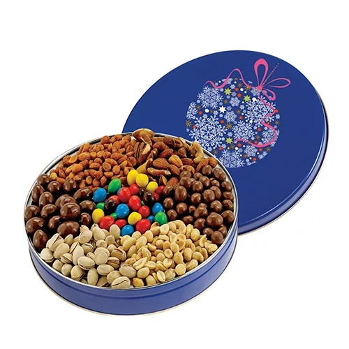Assorted 7-Compartment Nut Lover's Gift Tin — view 2