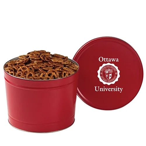Assorted Gourmet Pretzel Tin Collection — view 3