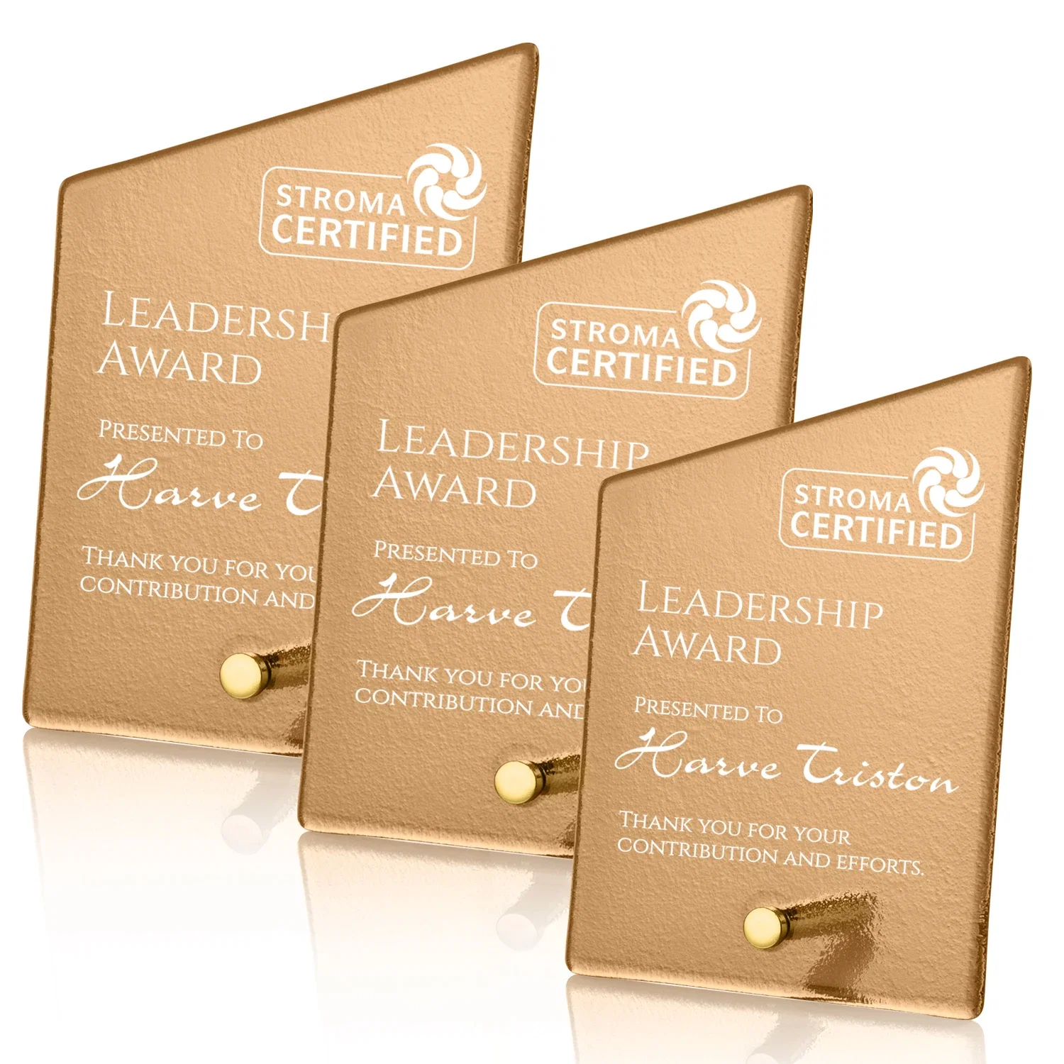Personalized Frosted Ice-Texture Glass Slant Award, 3.5 x 4.75 in Imprint Area, metal awards for retirement presentations