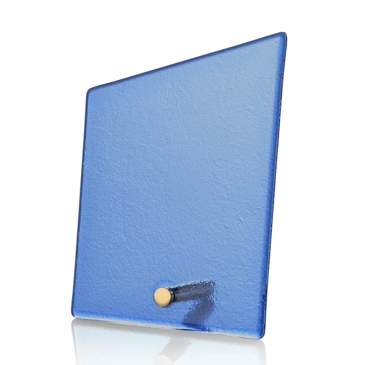 Promotional Frosted Ice-Texture Glass Slant Award, 3.5 x 4.75 in Imprint Area, metal awards for company anniversary events