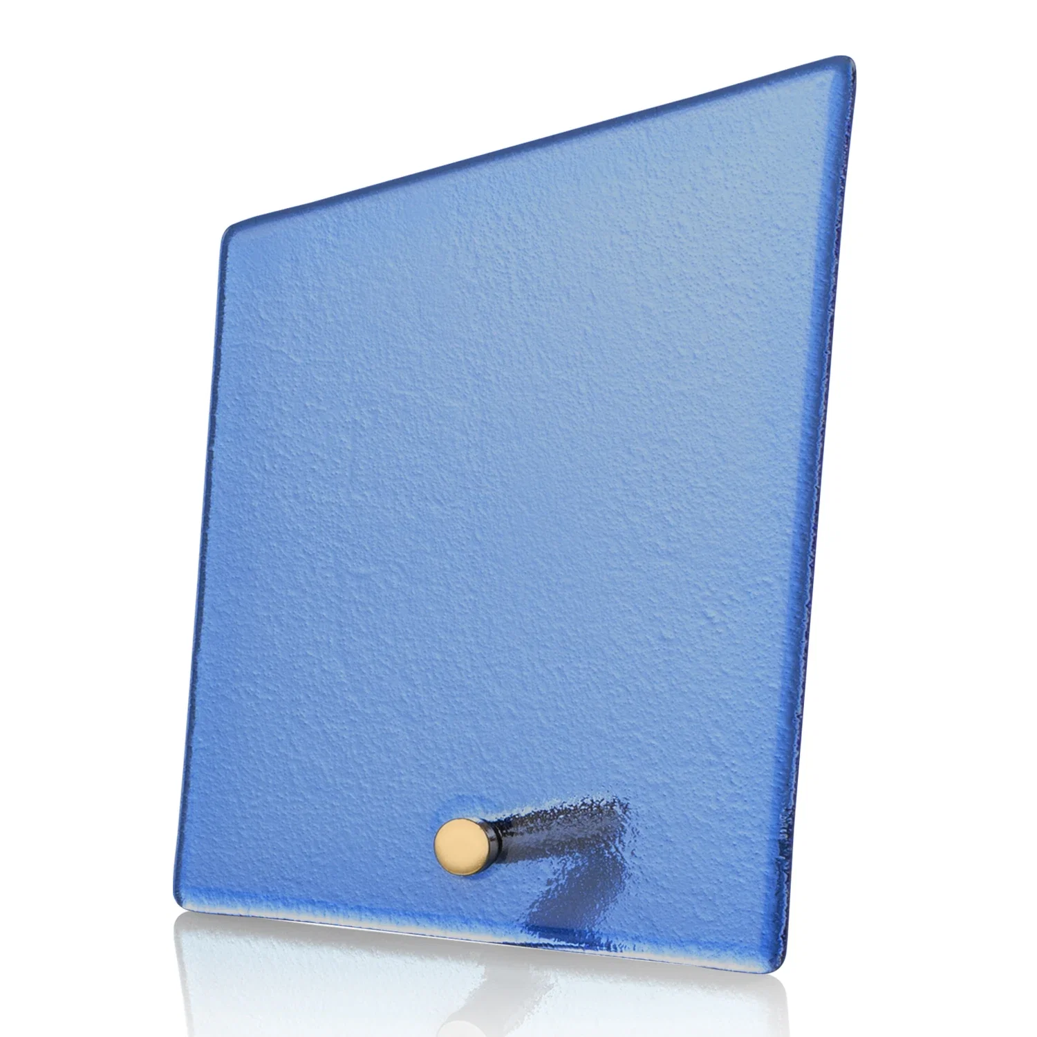 Branded Frosted Ice-Texture Glass Slant Award, 3.5 x 4.75 in Imprint Area, metal awards for employee recognition