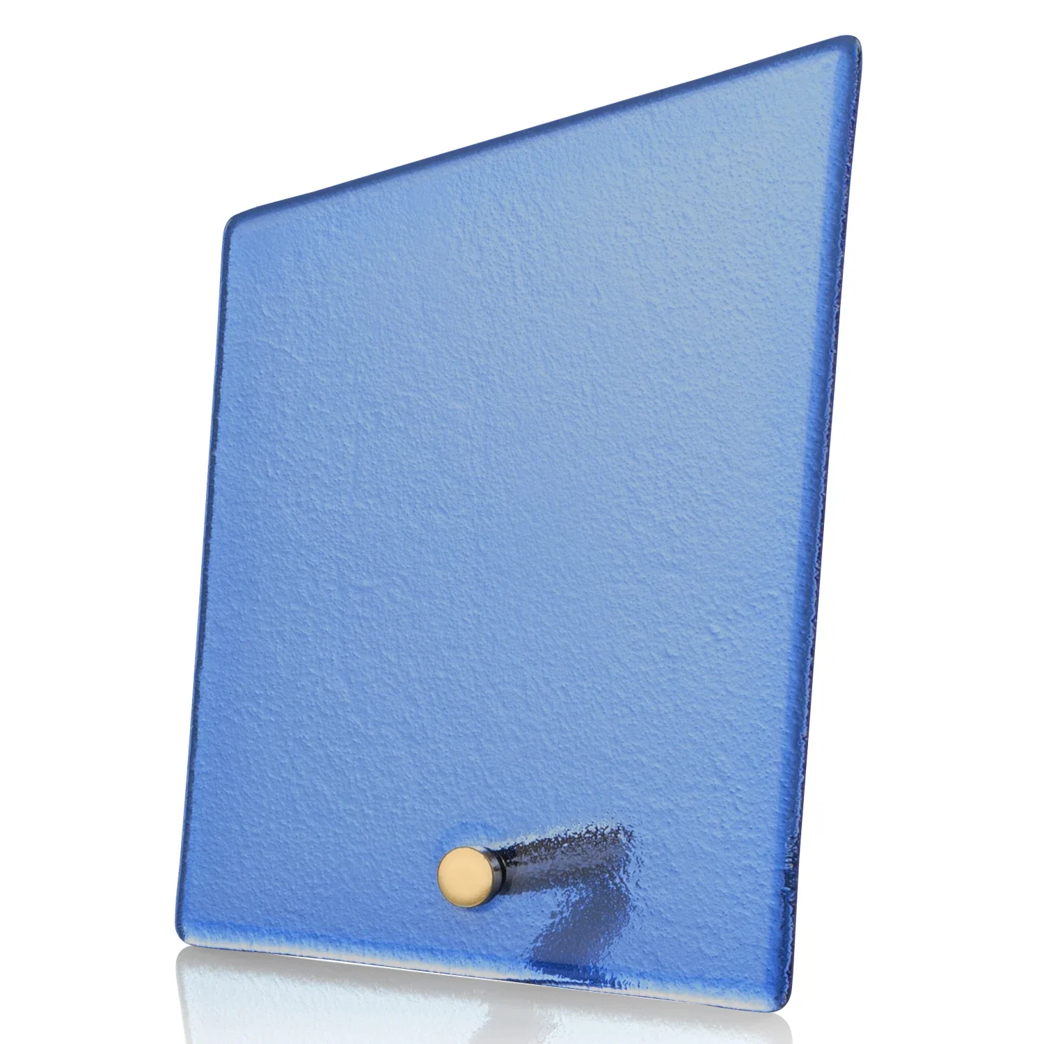 Branded Frosted Ice-Texture Glass Slant Award, 3.5 x 4.75 in Imprint Area, metal awards for corporate award ceremonies