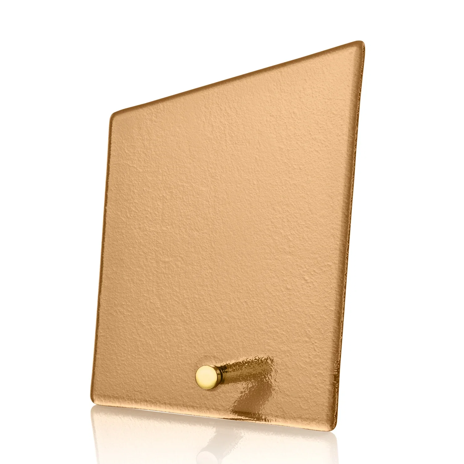 Branded Frosted Ice-Texture Glass Slant Award, 3.5 x 4.75 in Imprint Area, metal awards for service anniversary gifts