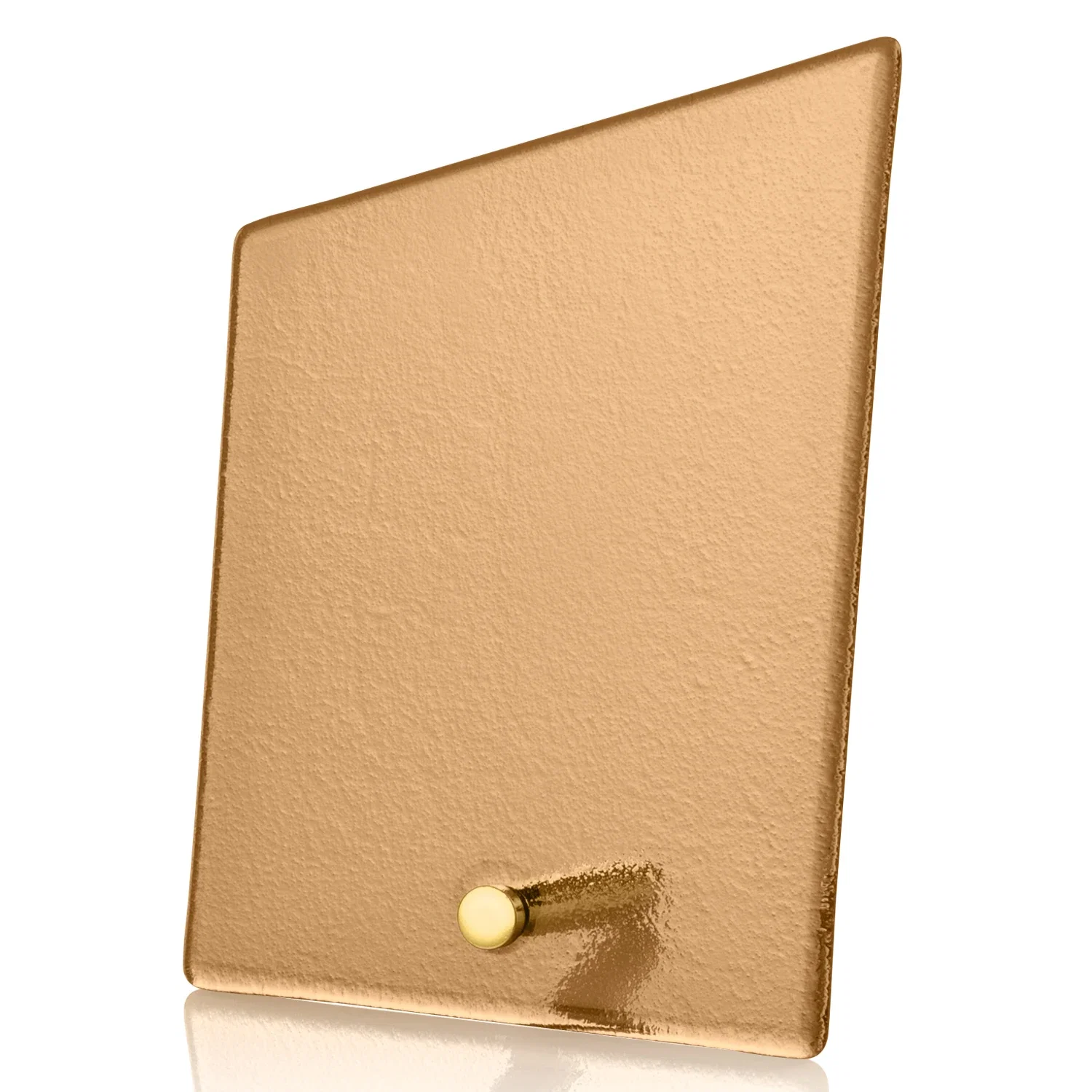 Branded Frosted Ice-Texture Glass Slant Award, 3.5 x 4.75 in Imprint Area, metal awards for retirement presentations