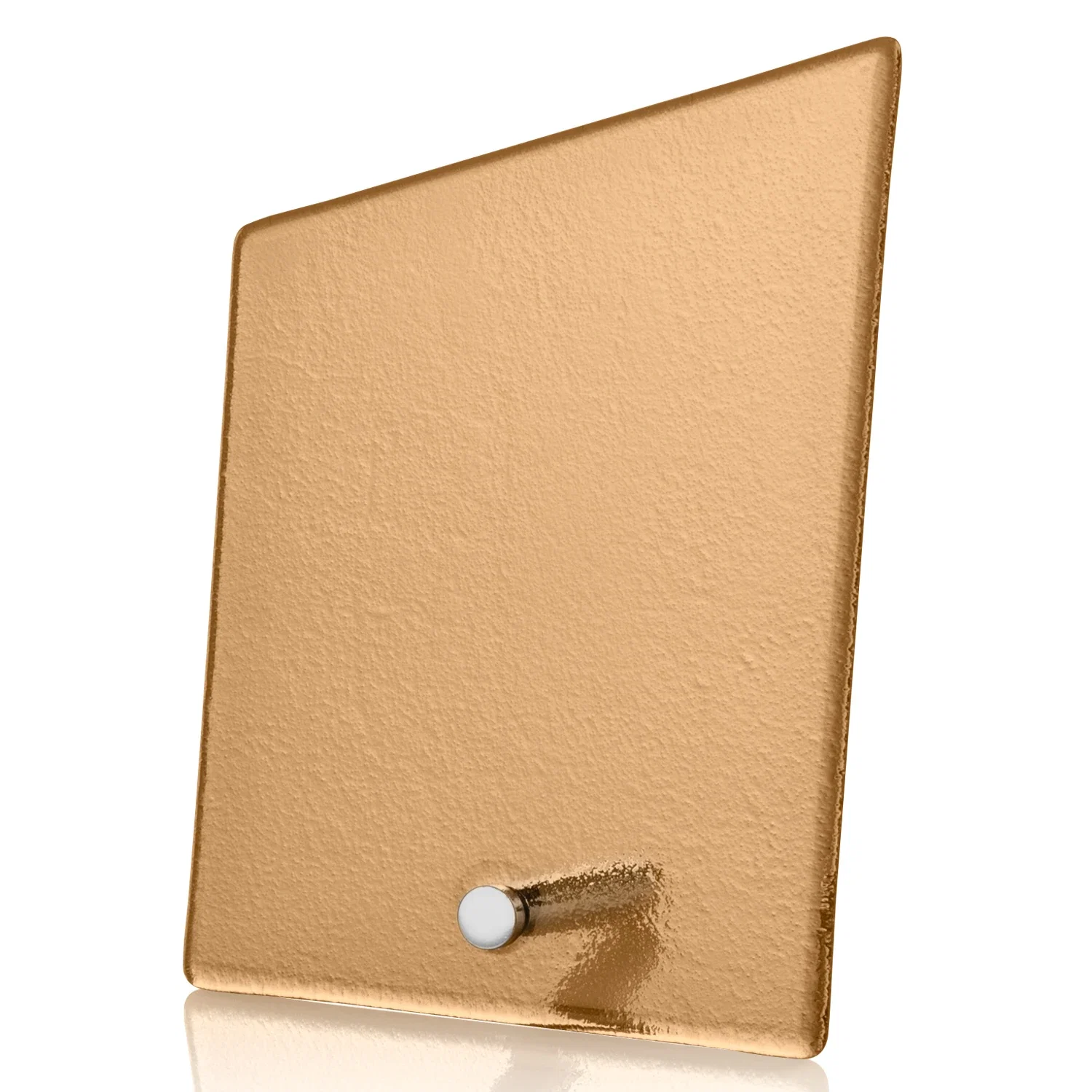 Branded Frosted Ice-Texture Glass Slant Award, 3.5 x 4.75 in Imprint Area, metal awards for donor appreciation