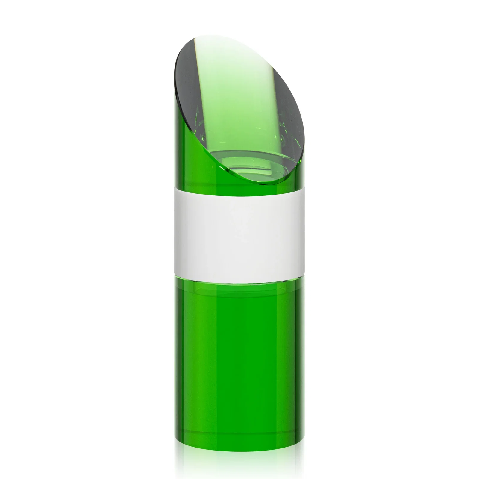 Custom Optical Crystal Stacking Tower Award with Circular Blocks, with your logo for safety achievement programs