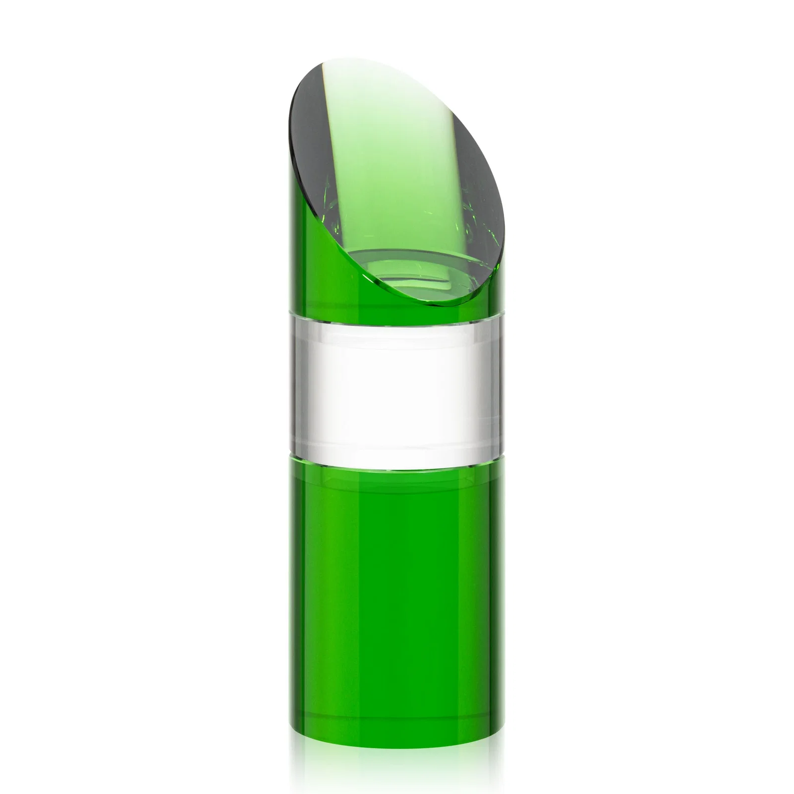 Custom Optical Crystal Stacking Tower Award with Circular Blocks, with your logo for company anniversary events