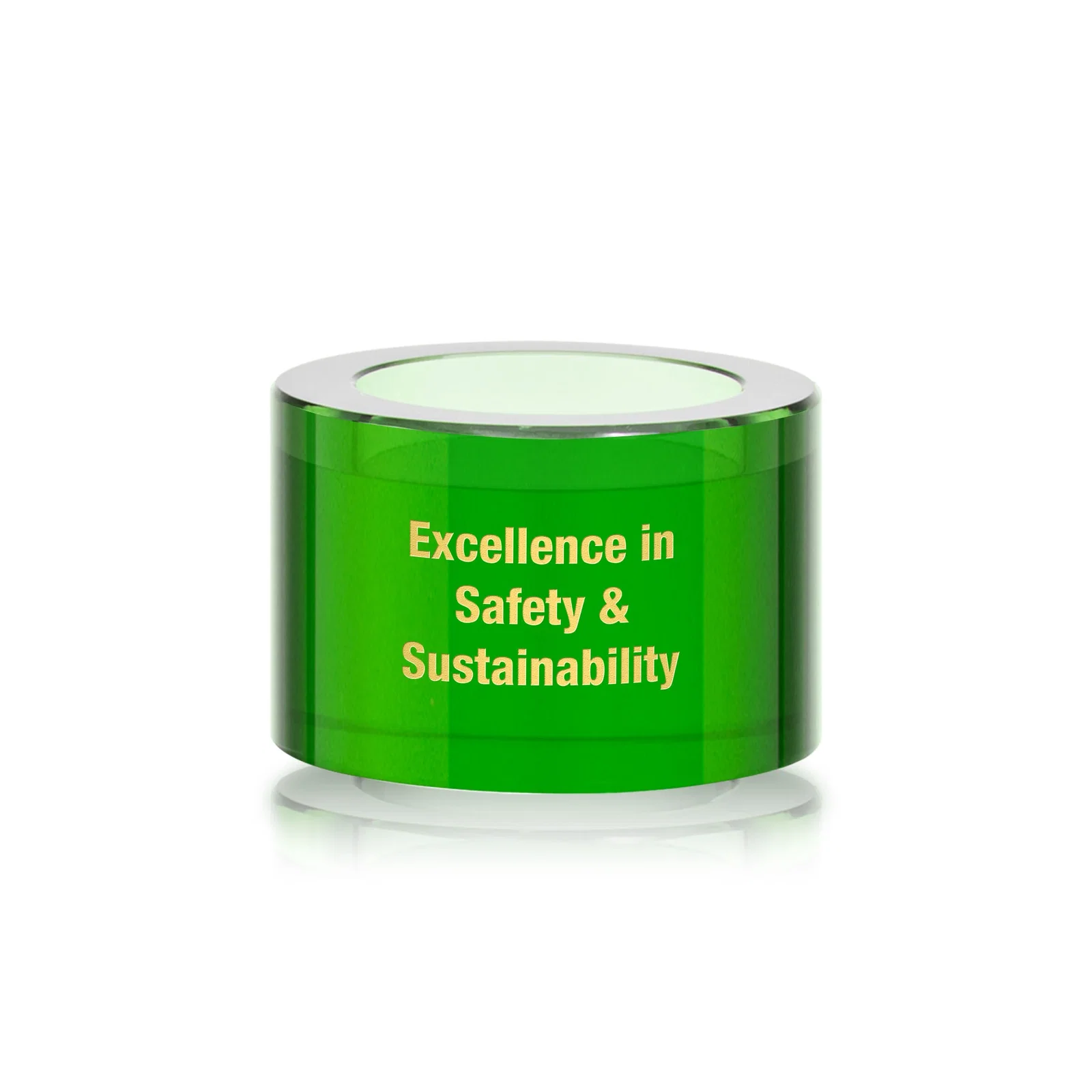 Custom Optical Crystal Stacking Tower Award with Circular Blocks for graduation ceremonies