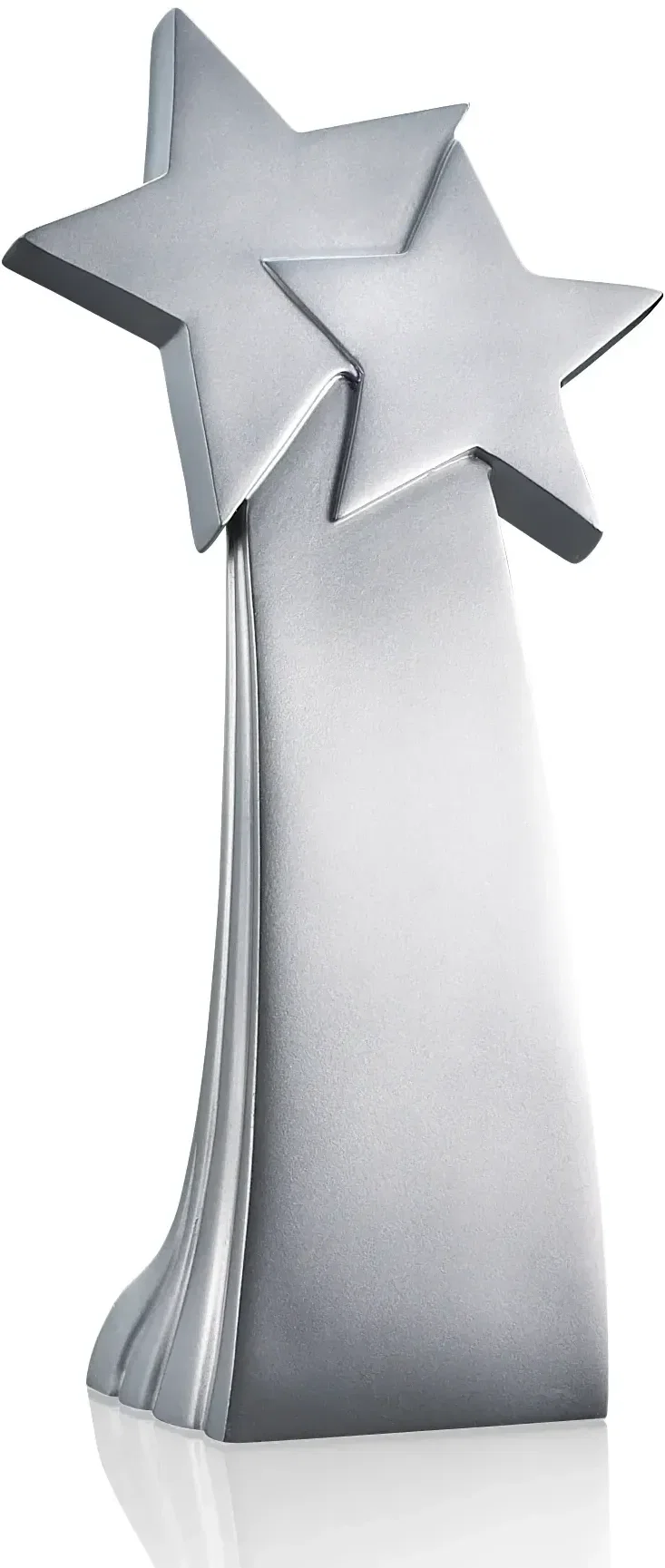 Custom Star Resin Award - Gold/Silver Finish with Colorfill — view 2