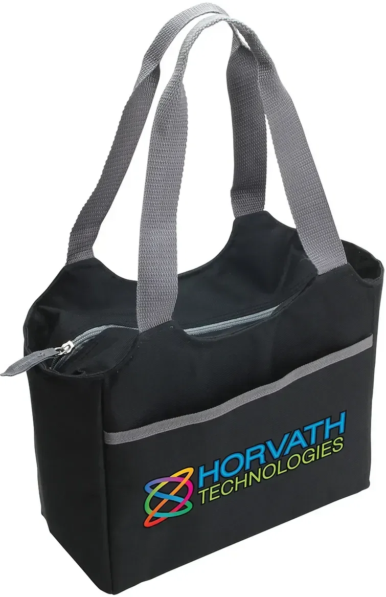 Aurora 12-Can Insulated Cooler Bag, custom promotional cooler bag with logo for outings