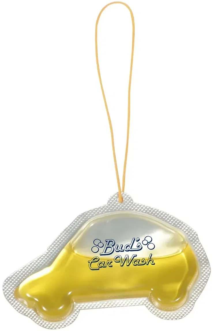 Auto Fresh promotional car air freshener shown in alternate scent design