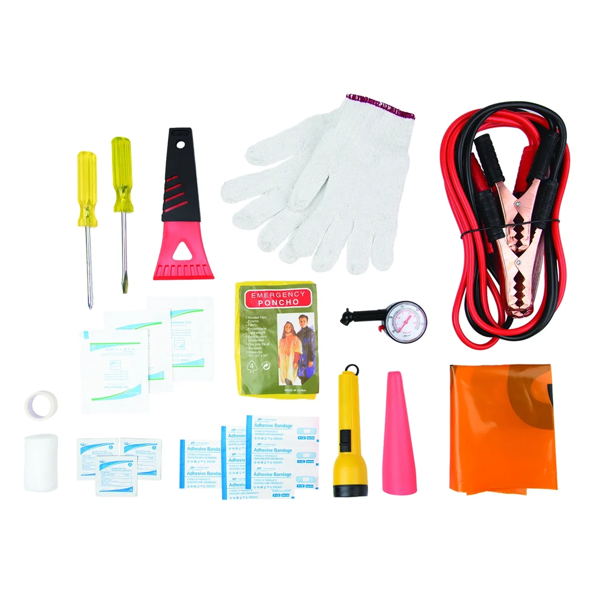 Contents arranged to show each included item