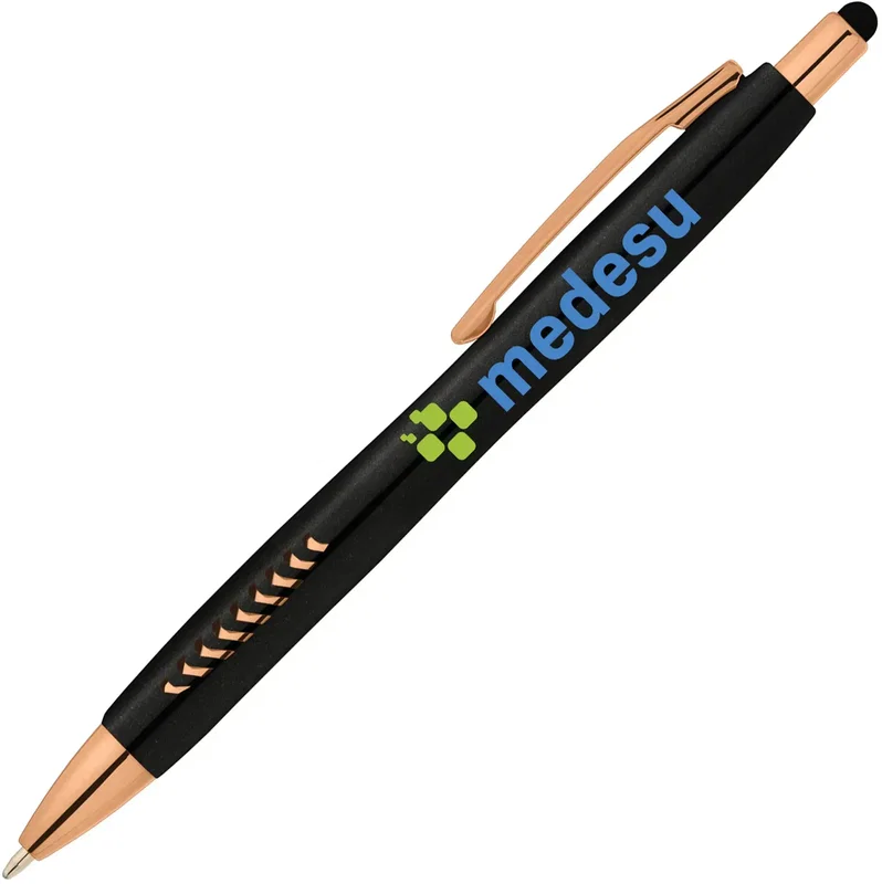 Avalon Pearl Rose Gold Stylus Pen (Black Pen) — view 2