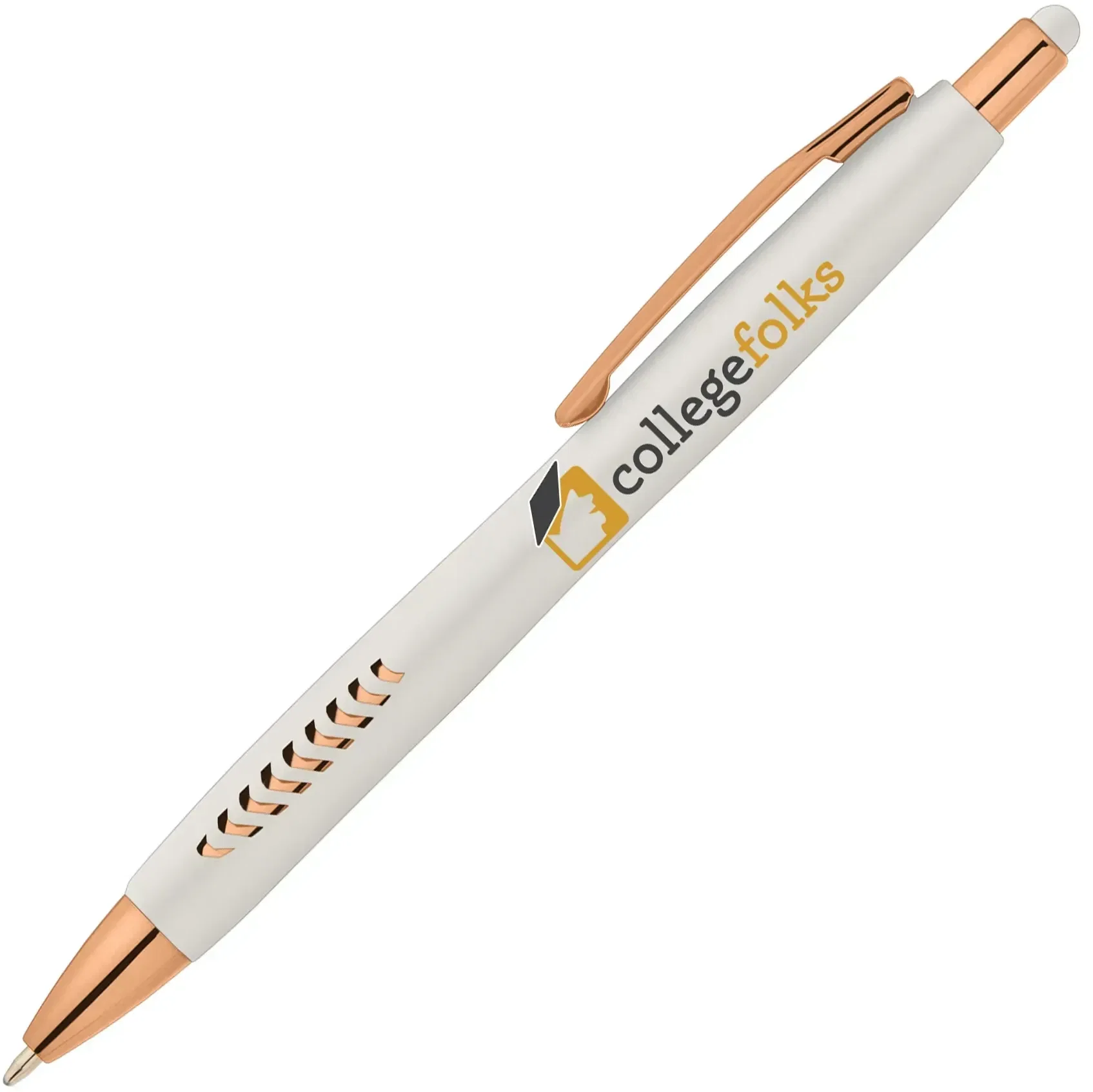 Avalon Pearl Rose Gold Stylus Pen (Black Pen) — view 4