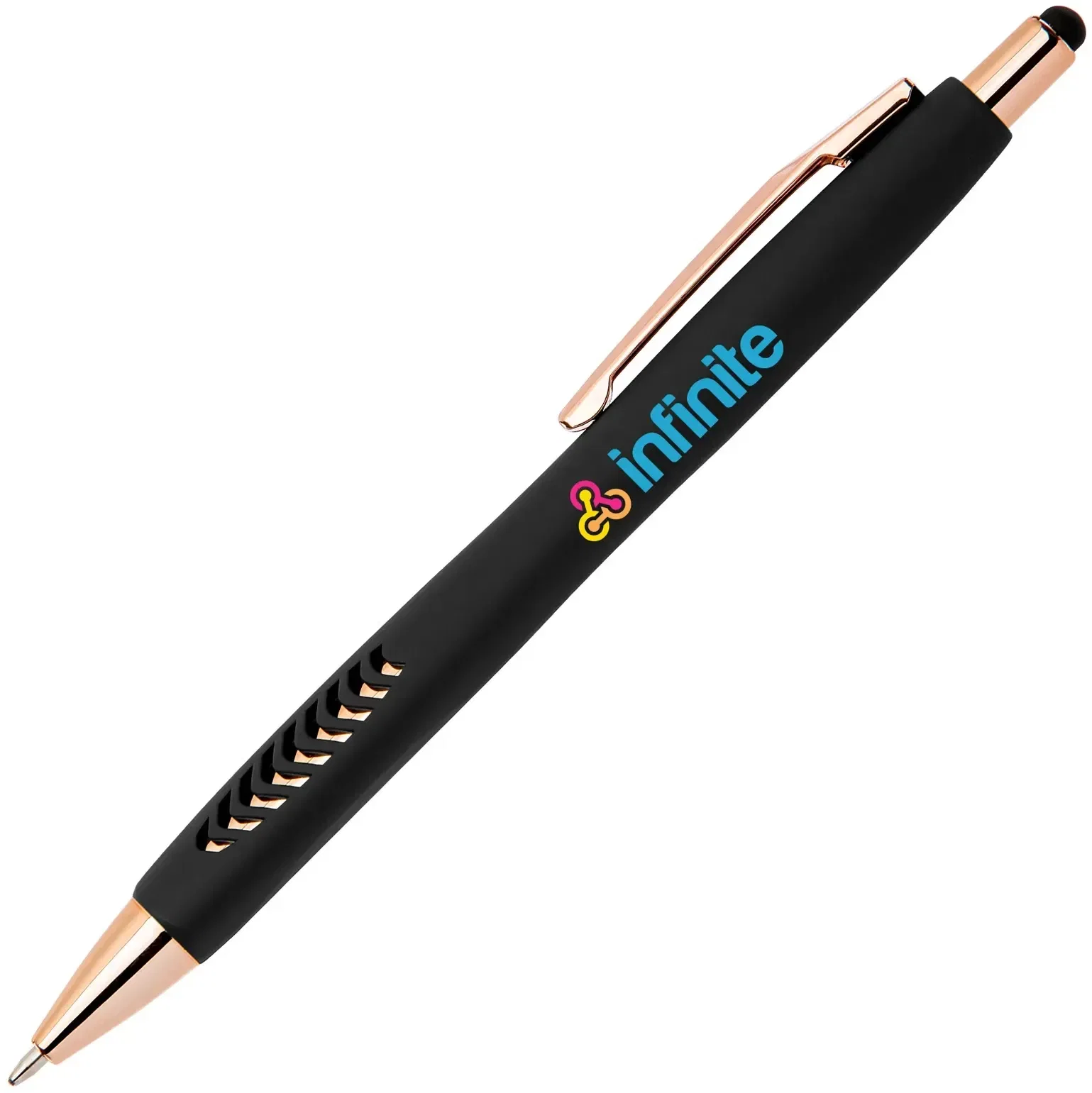 Avalon Softy Rose Gold Pen w/ Stylus Pen (Black Ink) — view 2