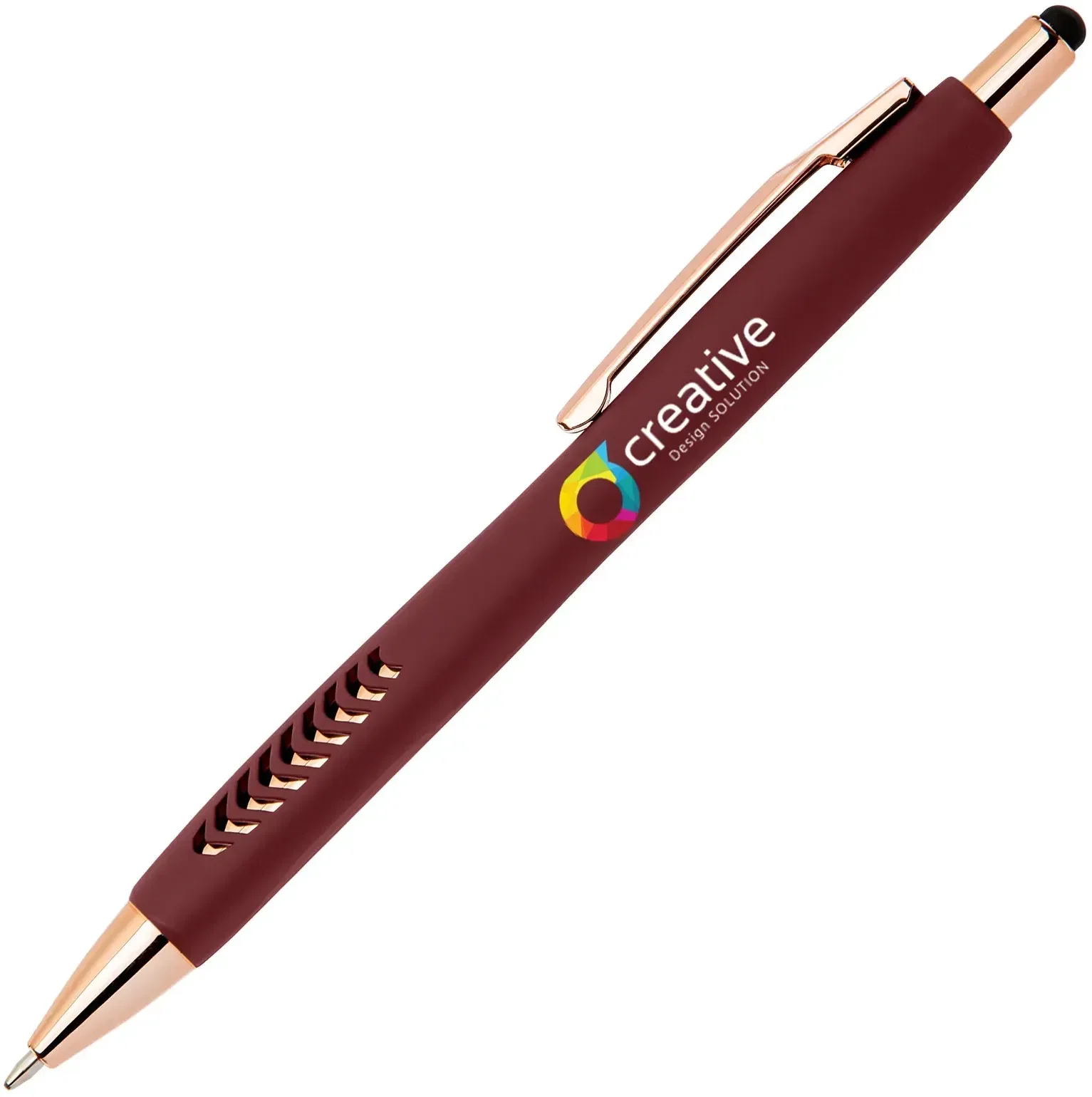 Avalon Softy Rose Gold Pen w/ Stylus Pen (Black Ink) — view 5