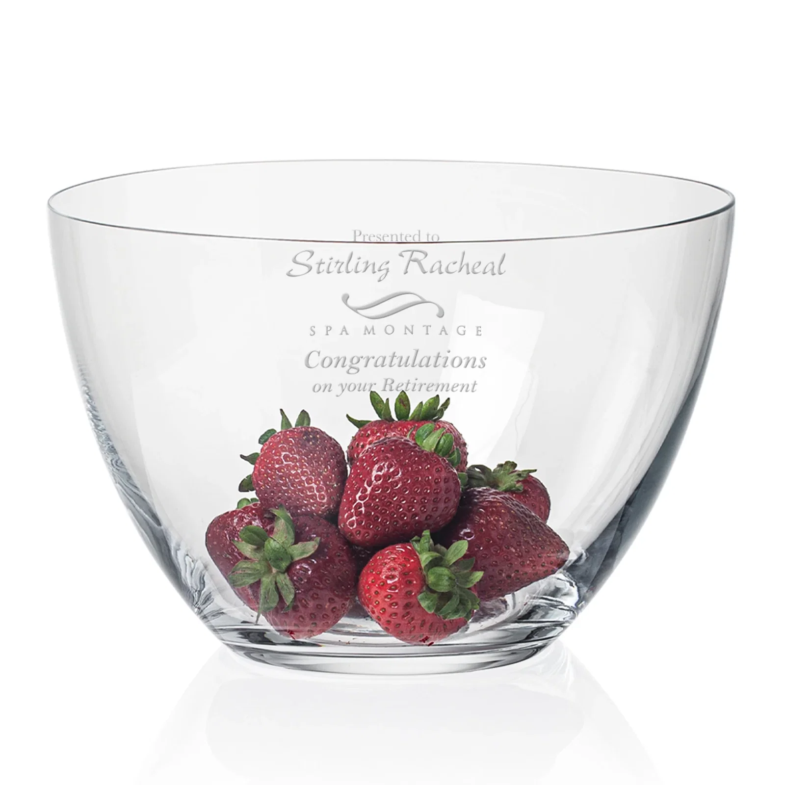 Custom Lead Free Crystalline Bowl with Outward-Rounded Walls for sales achievement awards