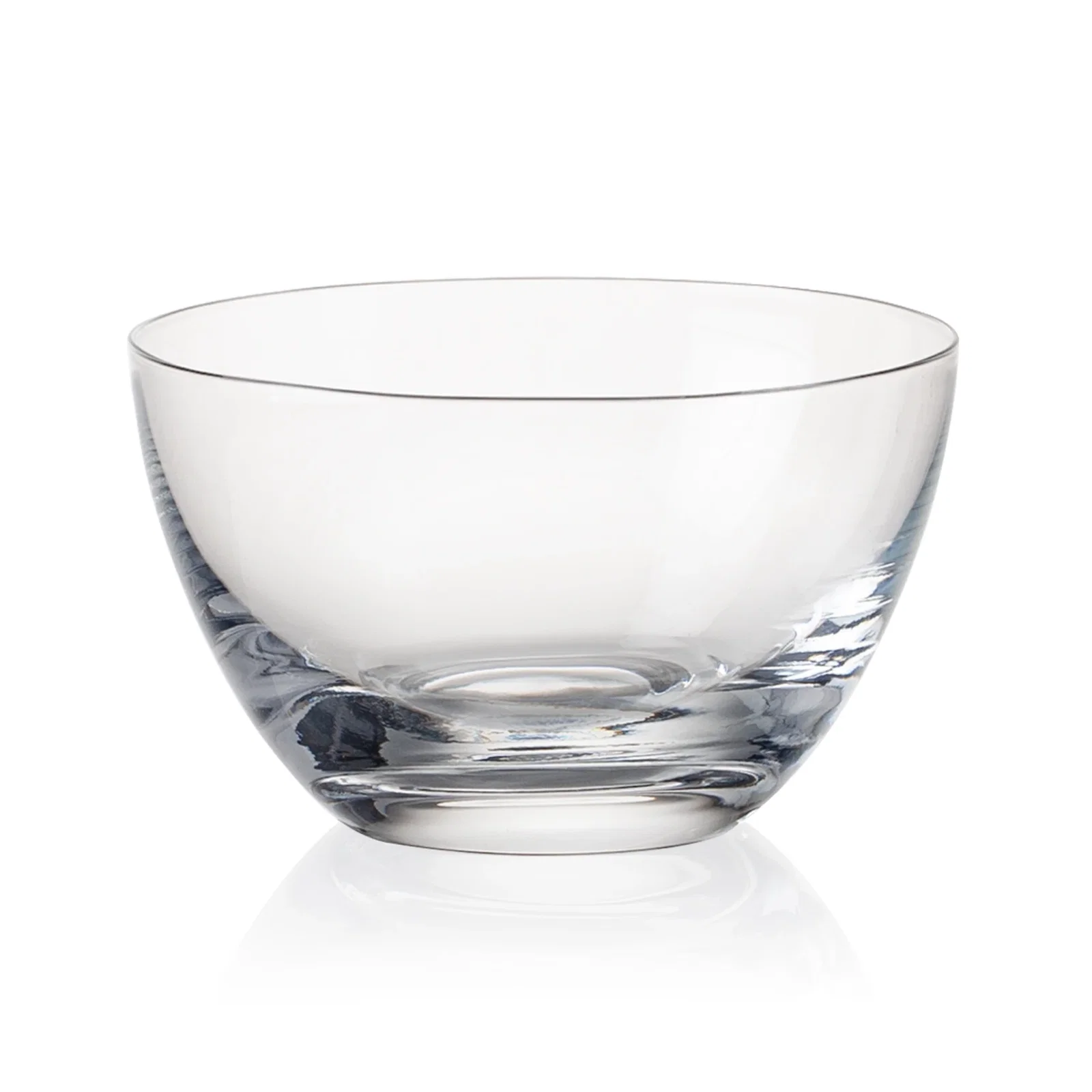 Custom Lead Free Crystalline Bowl with Outward-Rounded Walls for retirement presentations