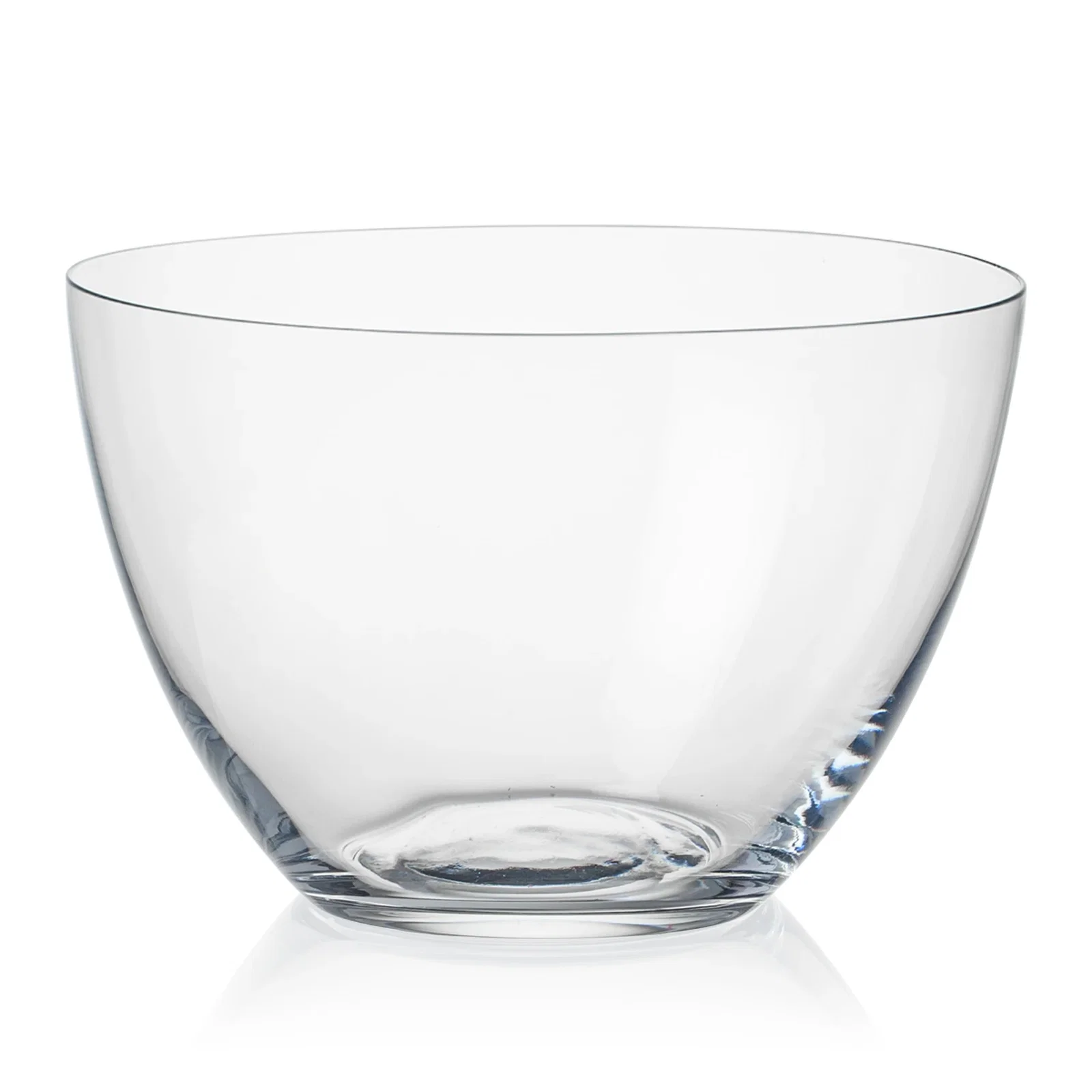 Custom Lead Free Crystalline Bowl with Outward-Rounded Walls for team milestone celebrations