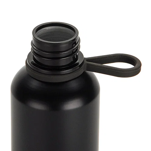 Avento 25 oz aluminum bottle in blue, custom branded promotional recycled water bottle